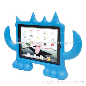 Kids' Leather Case for iPad 2, Portable and Durable, Anti-heat and Anti-scratch